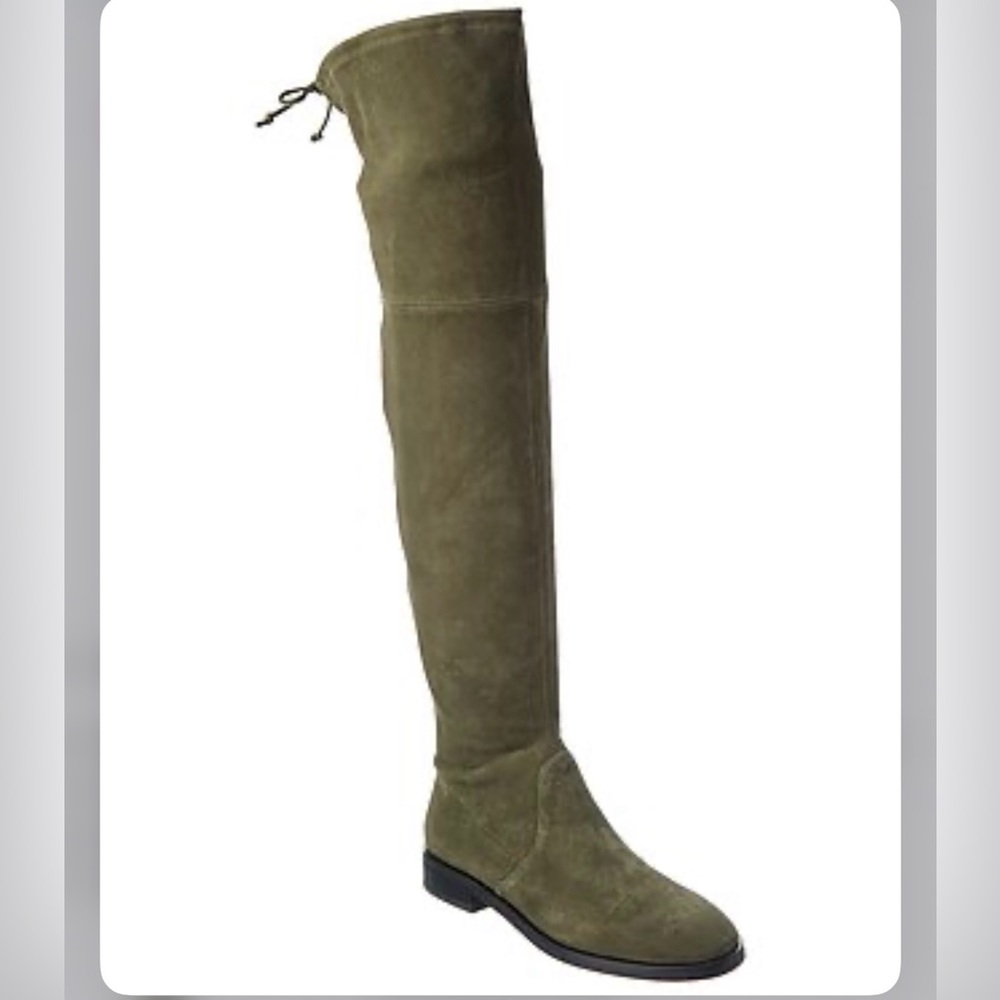 Stuart Weitzman Green Over the Knee Boots Suede size 38.5